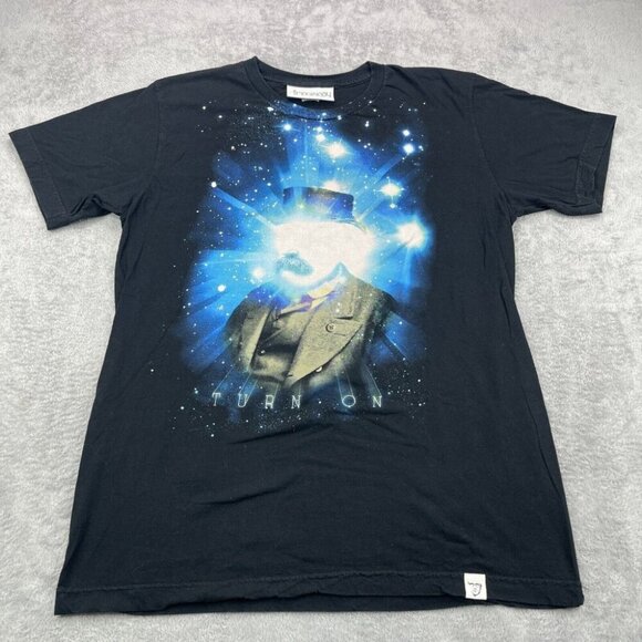 Imaginary Foundation T Shirt Mens Large Steampunk Stars Space Galaxy Illuminated - Picture 1 of 9